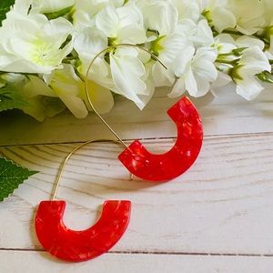 Watermelon Wire Earrings